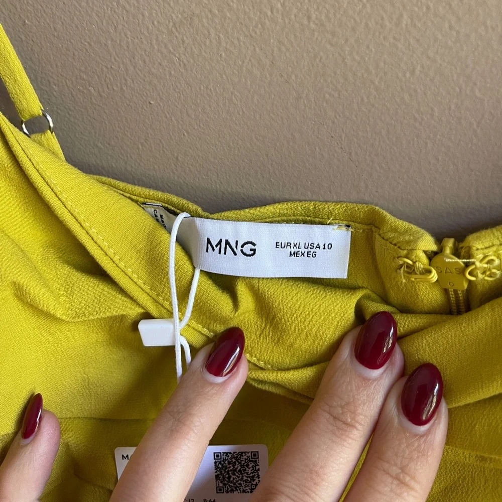 NWT! Mango Draped neckline dress, US 10 (Large) - Picture 5 of 7